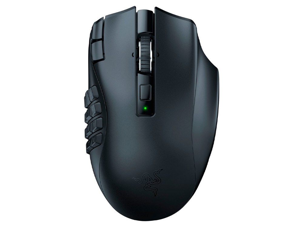  Razer Naga V2 HyperSpeed - MMO Gaming Mouse, Wireless & Bluetooth, 12x Thumb Buttons,  