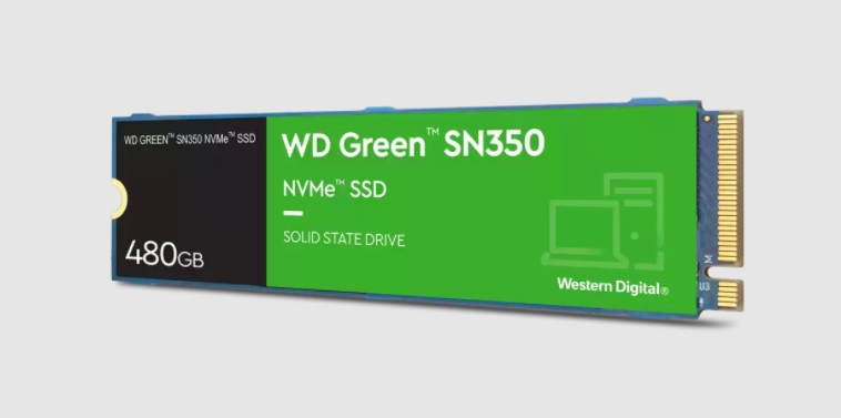 WESTERN DIGITAL WD Green SN350 NVMe SSD 1To M.2 2280 WD Green SN350 NVMe SSD  1To M.2 2280 PCIe Gen3
