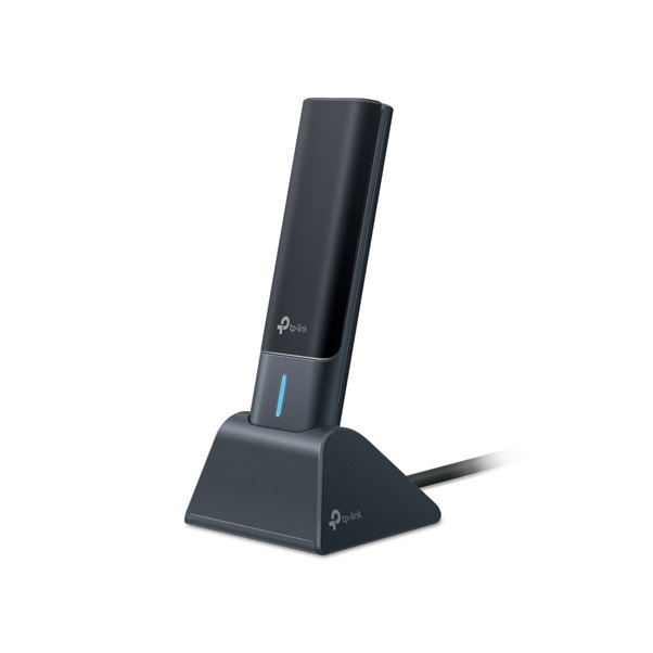  USB Adapter: AXE5400 Wi-Fi 6E High Gain Wireless, Speeds up to 2402Mbps@6GHz, 2402Mbps@5GHz, 574Mbps@2.4GHz  