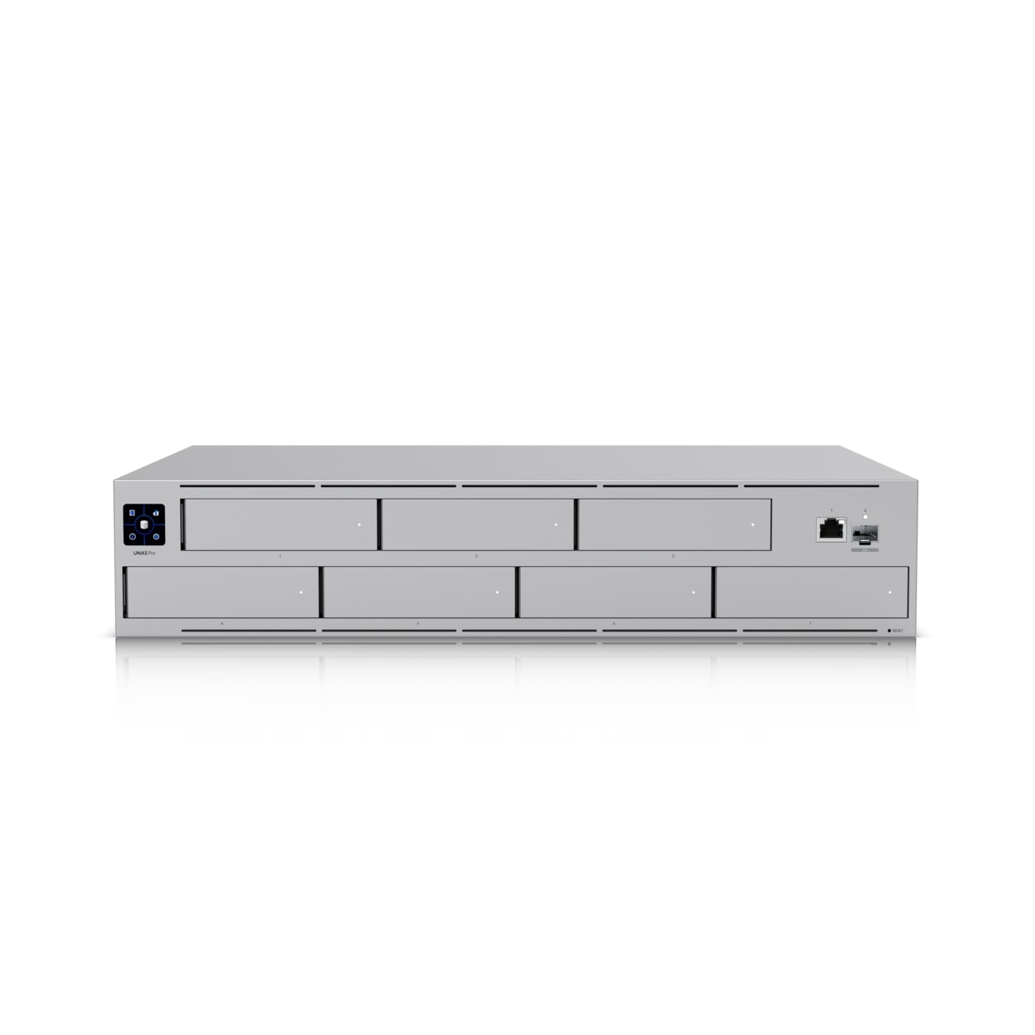  2U Rack-mount NAS: 7 Bays UNAS Pro for 2.5/3.5" HDD/SSD, &10 Gbps Performance Designed For Large-scale File Storage & Sharing  