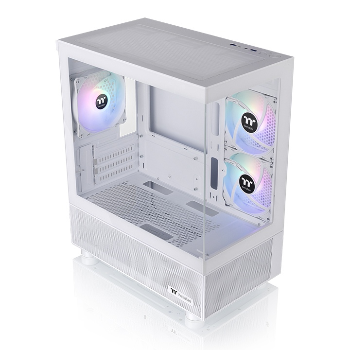  <b>Micro Case</b>: View 170 TG ARGB - White<BR>3x 120mm ARGB Fans, 2x USB 3.0, Tempered Glass Front & Side Panel, Supports: mATX/mini-ITX  