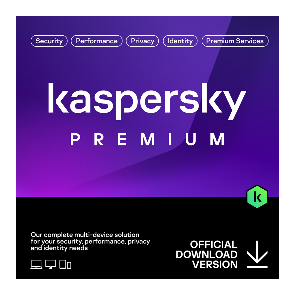  Kaspersky <b>Premium:</b> Premium 3 Device 1 Year Digital License Email. Includes Kaspersky Safe Kids. Always the latest version.<BR><font color='red'>Activation Key Delivery by email, No Physical Product.</font>  
